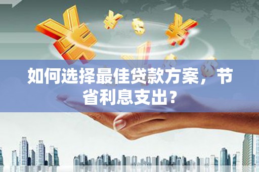 河东如何选择最佳贷款方案，节省利息支出？
