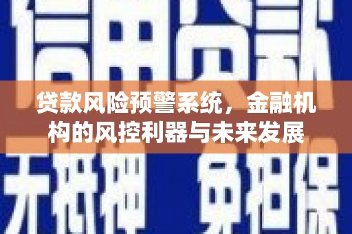 河东贷款风险预警系统，金融机构的风控利器与未来发展
