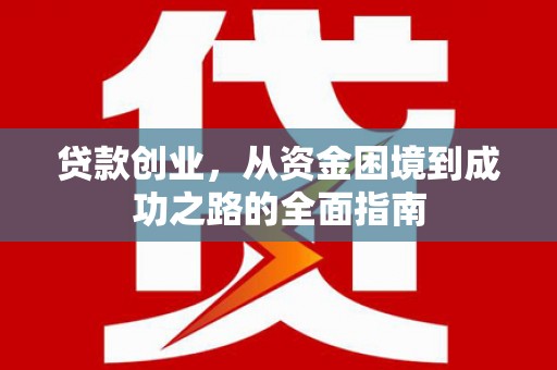 河东贷款创业，从资金困境到成功之路的全面指南