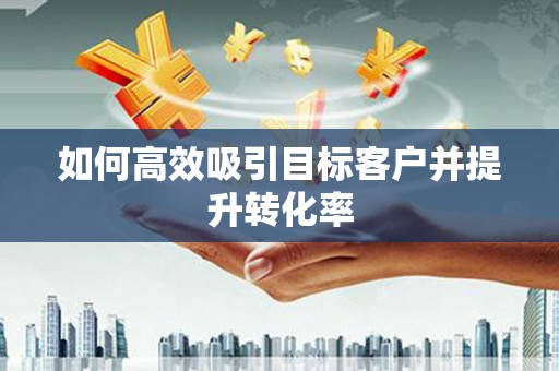 河东如何高效吸引目标客户并提升转化率