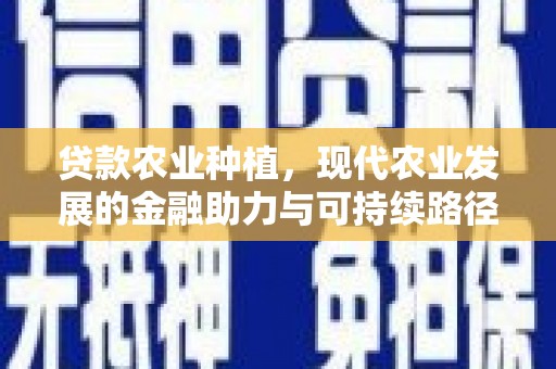 河东贷款农业种植，现代农业发展的金融助力与可持续路径