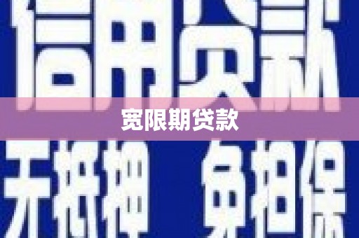 河东宽限期贷款