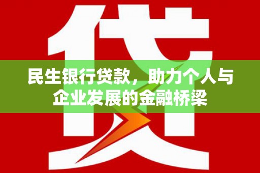 河东民生银行贷款，助力个人与企业发展的金融桥梁