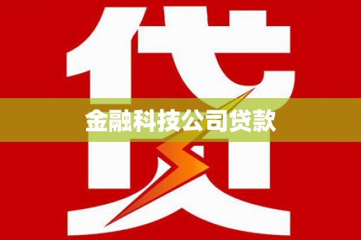 河东金融科技公司贷款