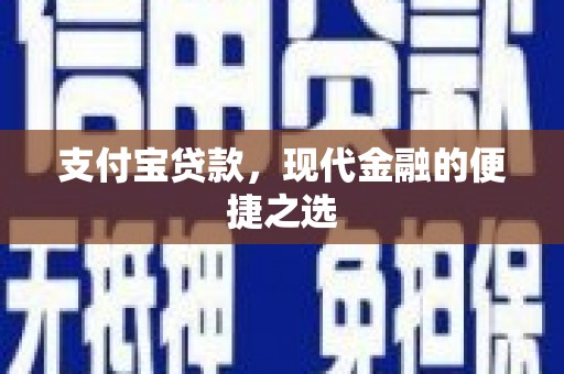 河东支付宝贷款，现代金融的便捷之选