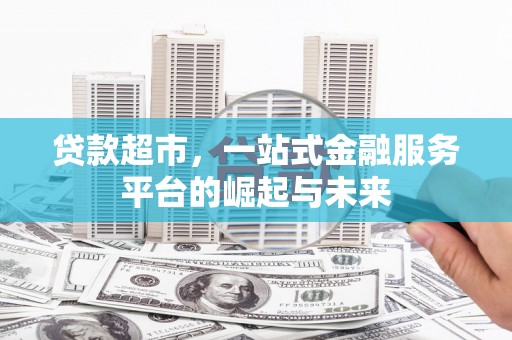 河东贷款超市，一站式金融服务平台的崛起与未来