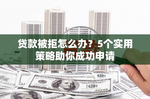 河东贷款被拒怎么办？5个实用策略助你成功申请