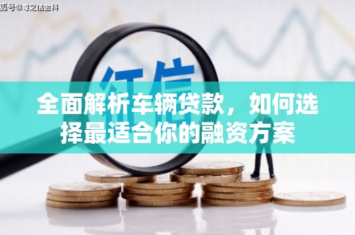 河东全面解析车辆贷款，如何选择最适合你的融资方案