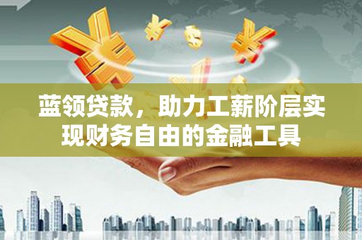 河东蓝领贷款，助力工薪阶层实现财务自由的金融工具