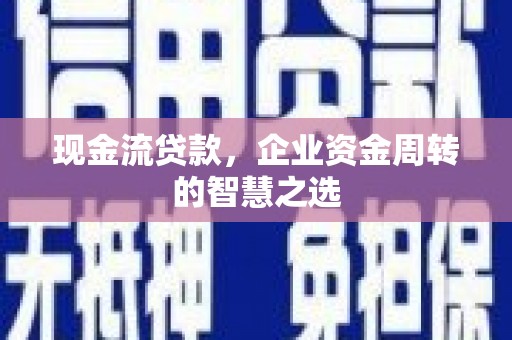 河东现金流贷款，企业资金周转的智慧之选