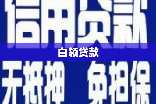 河东白领贷款