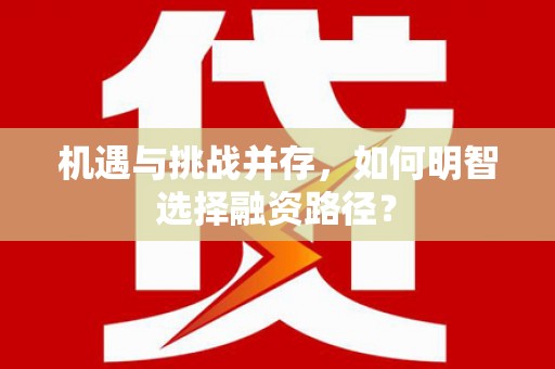 河东机遇与挑战并存，如何明智选择融资路径？