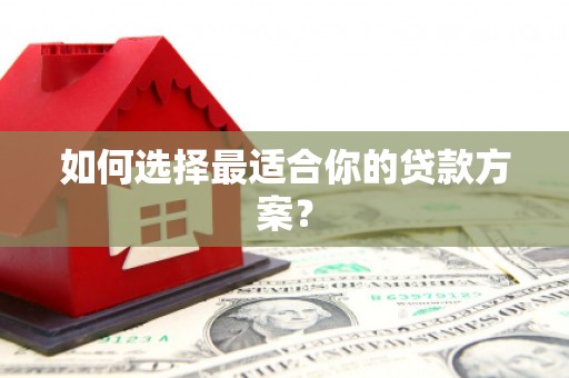 河东如何选择最适合你的贷款方案？